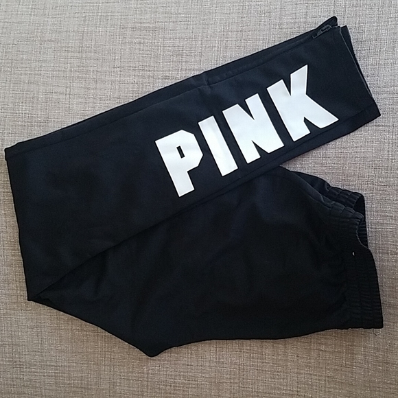 PINK Victoria's Secret Pants - PINK by Victoria Secrets Track Pants with White Lettering